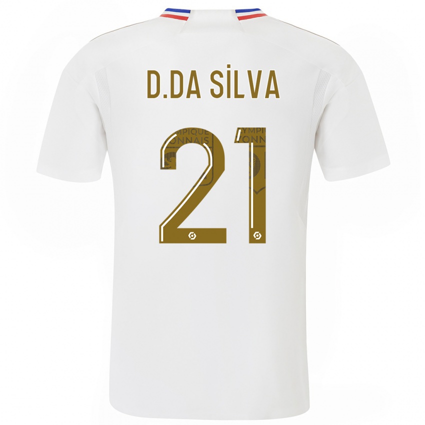 Criança Camisola Damien Da Silva #21 Branco Principal 2023/24 Camisa Brasil