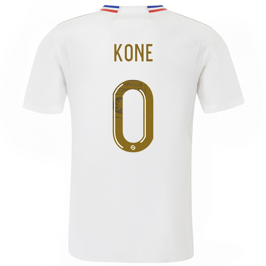 Criança Camisola Youssouf Kone #0 Branco Principal 2023/24 Camisa Brasil