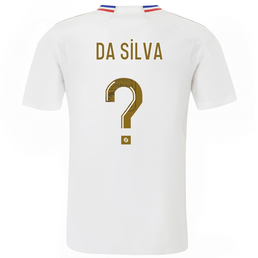 Criança Camisola Florent Da Silva #0 Branco Principal 2023/24 Camisa Brasil