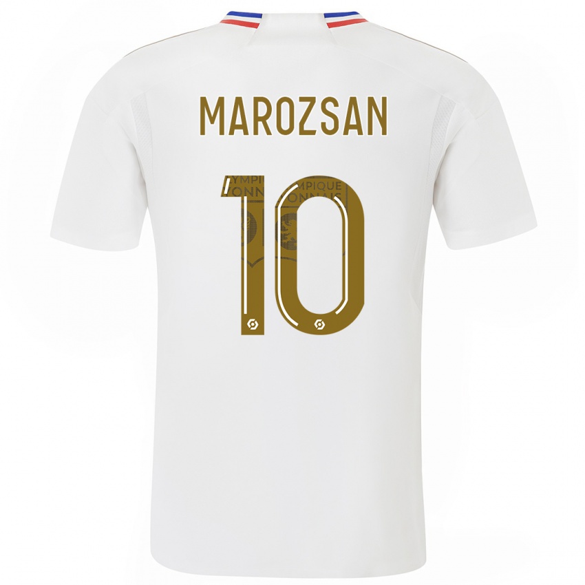 Criança Camisola Dzsenifer Marozsan #10 Branco Principal 2023/24 Camisa Brasil