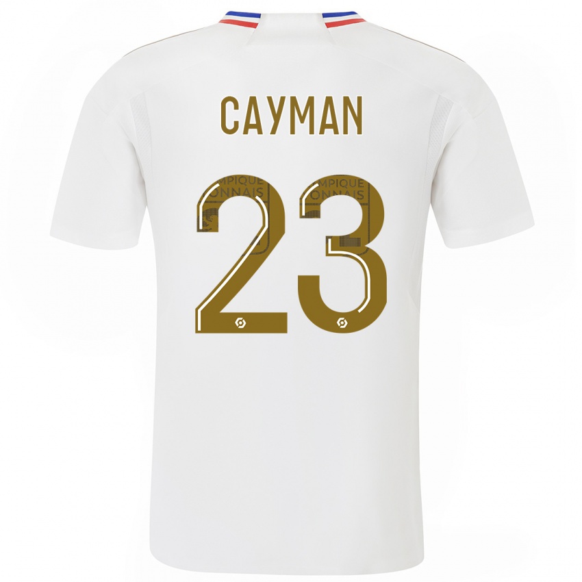 Criança Camisola Janice Cayman #23 Branco Principal 2023/24 Camisa Brasil