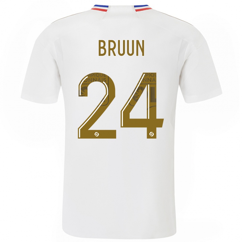 Criança Camisola Signe Bruun #24 Branco Principal 2023/24 Camisa Brasil