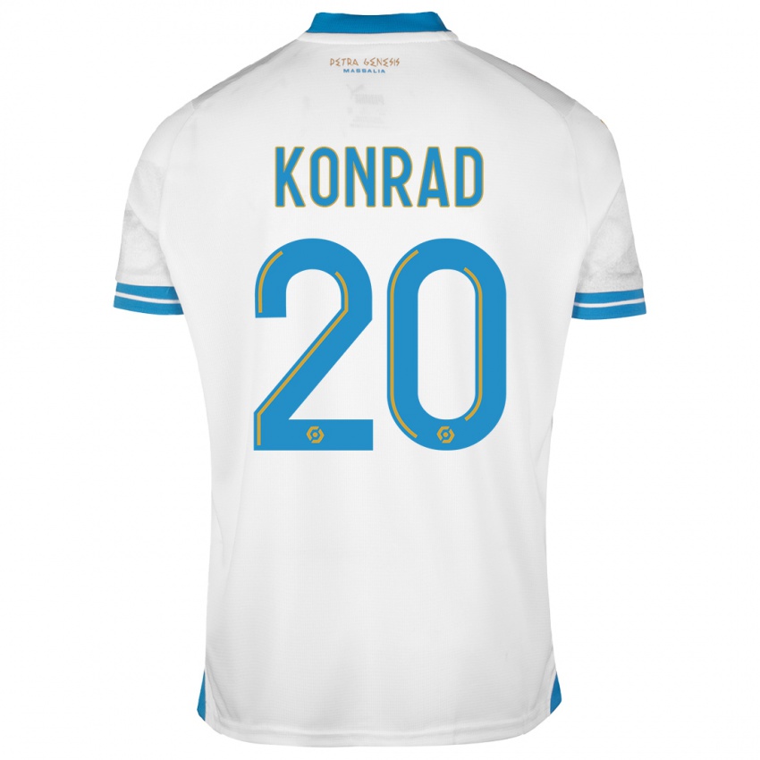 Criança Camisola Konrad De La Fuente #20 Branco Principal 2023/24 Camisa Brasil