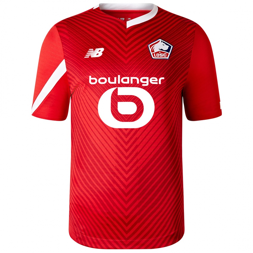 Criança Camisola Gabriel Gudmundsson #5 Vermelho Principal 2023/24 Camisa Brasil