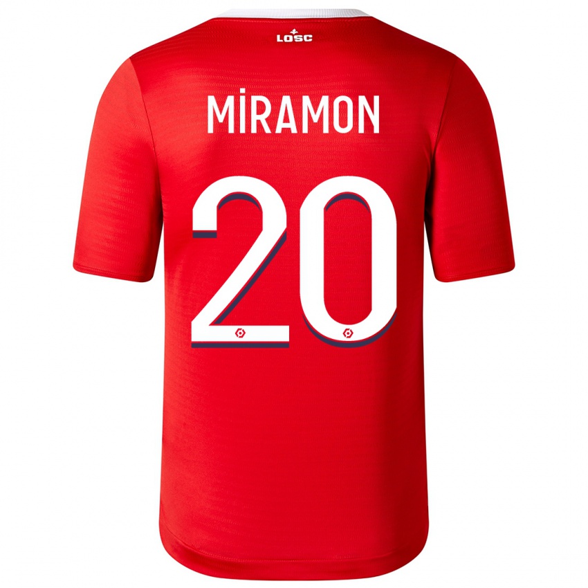 Criança Camisola Ignacio Miramón #20 Vermelho Principal 2023/24 Camisa Brasil