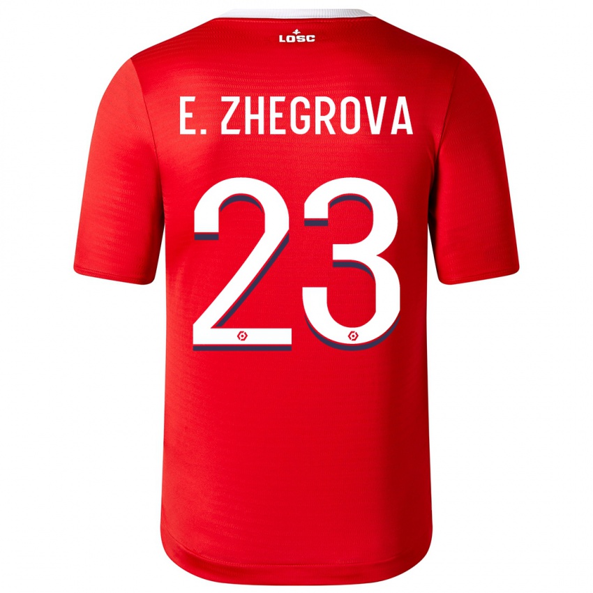 Criança Camisola Edon Zhegrova #23 Vermelho Principal 2023/24 Camisa Brasil