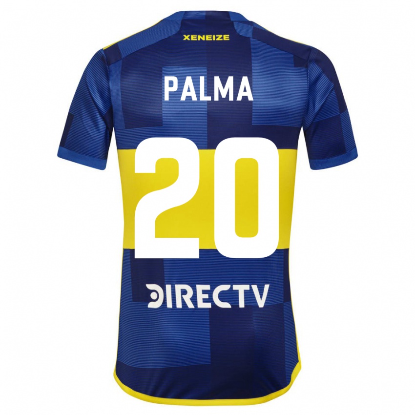 Criança Camisola Lucas Palma #20 Azul Escuro Amarelo Principal 2023/24 Camisa Brasil