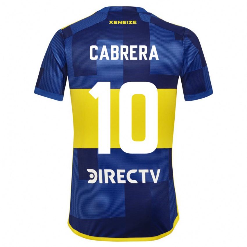 Criança Camisola Micaela Cabrera #10 Azul Escuro Amarelo Principal 2023/24 Camisa Brasil