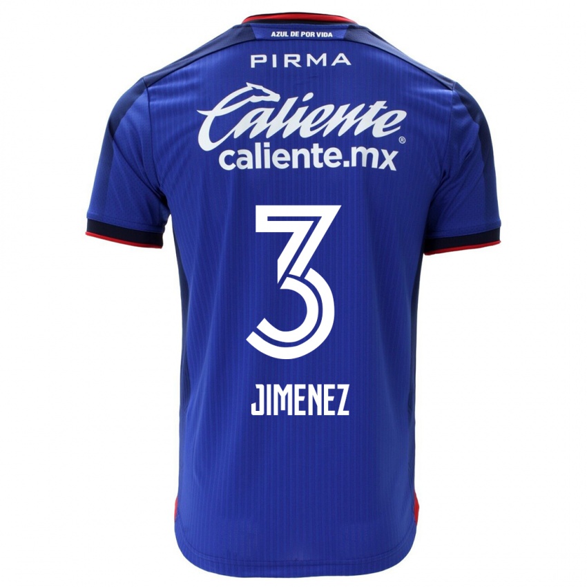 Criança Camisola Jaiber Jimenez #3 Azul Principal 2023/24 Camisa Brasil