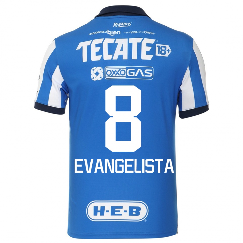 Criança Camisola Diana Evangelista #8 Branco Azulado Principal 2023/24 Camisa Brasil