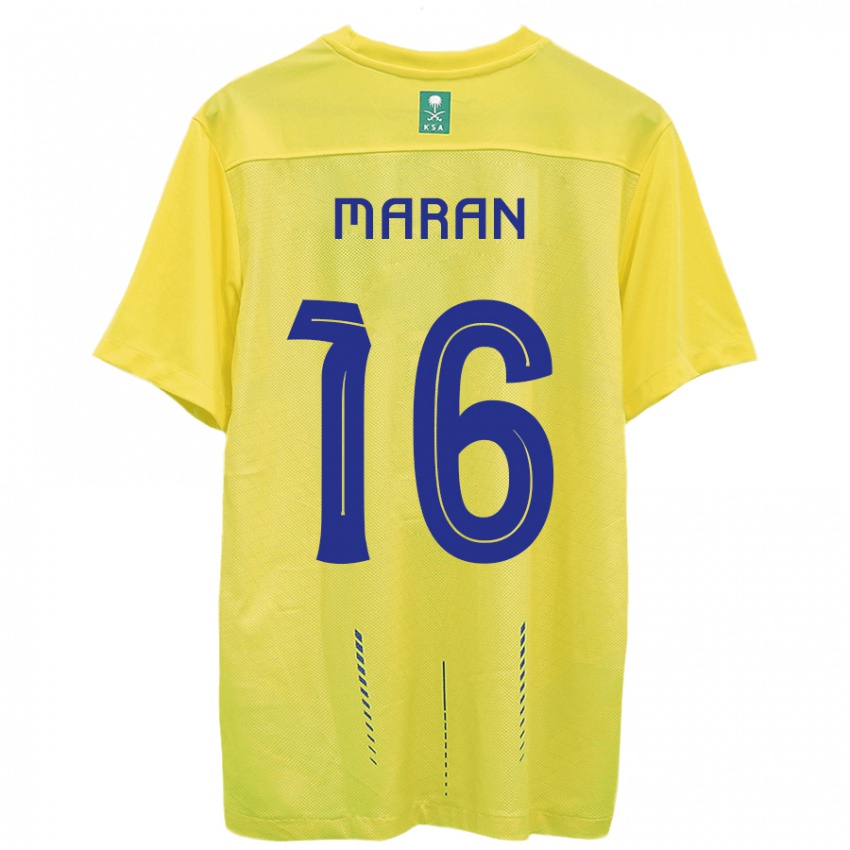 Criança Camisola Mohammed Maran #16 Amarelo Principal 2023/24 Camisa Brasil