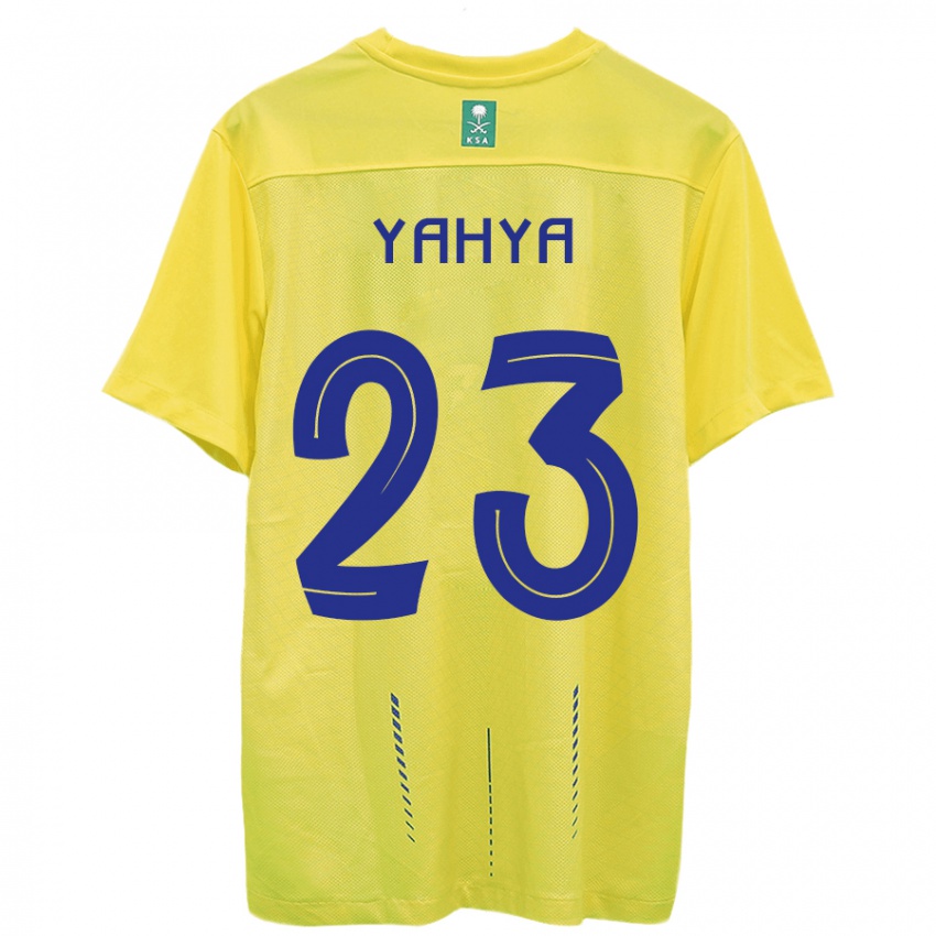 Criança Camisola Ayman Yahya #23 Amarelo Principal 2023/24 Camisa Brasil