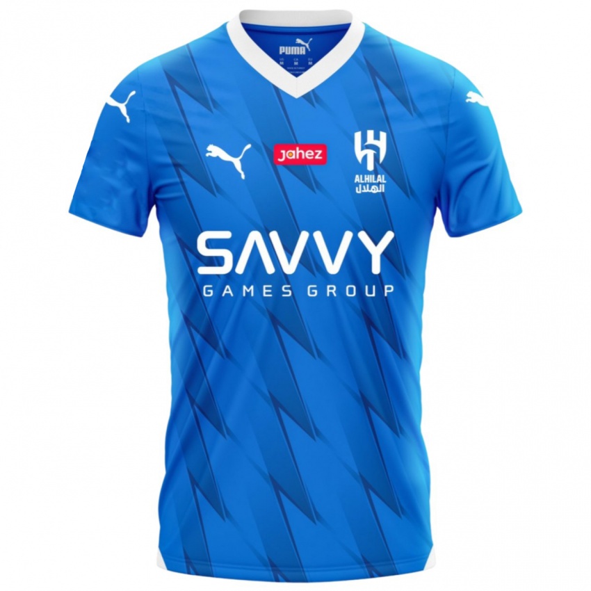 Criança Camisola Sergej Milinkovic-Savic #22 Azul Principal 2023/24 Camisa Brasil