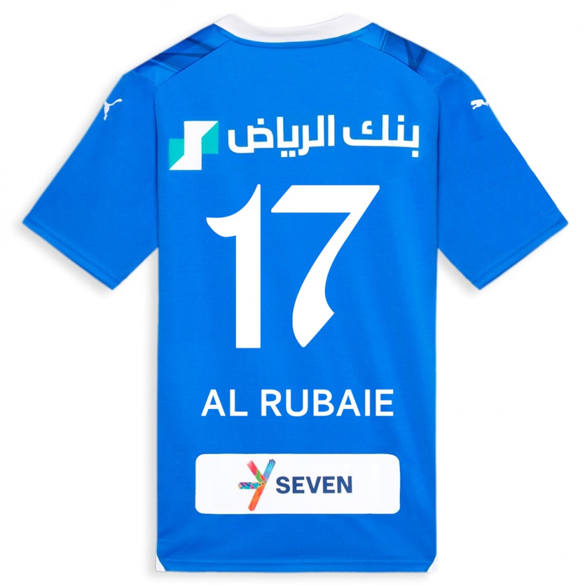 Criança Camisola Mohammed Al-Rubaie #17 Azul Principal 2023/24 Camisa Brasil