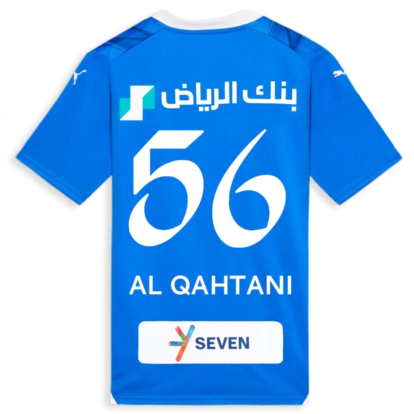 Criança Camisola Mohammed Al-Qahtani #56 Azul Principal 2023/24 Camisa Brasil