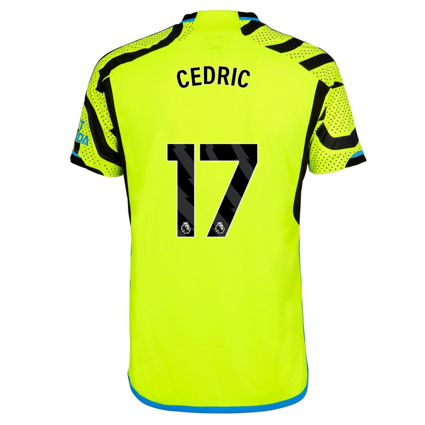 Criança Camisola Cedric Soares #17 Amarelo Alternativa 2023/24 Camisa Brasil