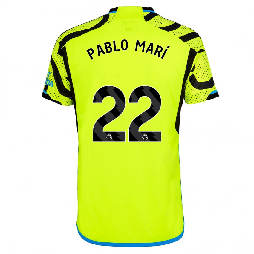 Criança Camisola Pablo Mari #22 Amarelo Alternativa 2023/24 Camisa Brasil