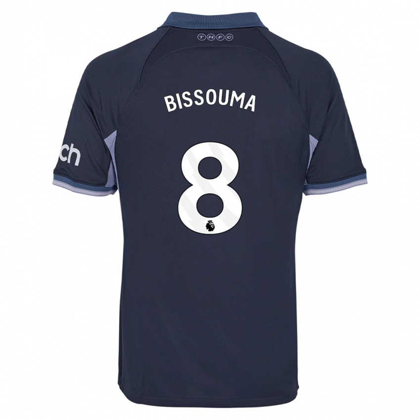 Criança Camisola Yves Bissouma #8 Azul Escuro Alternativa 2023/24 Camisa Brasil