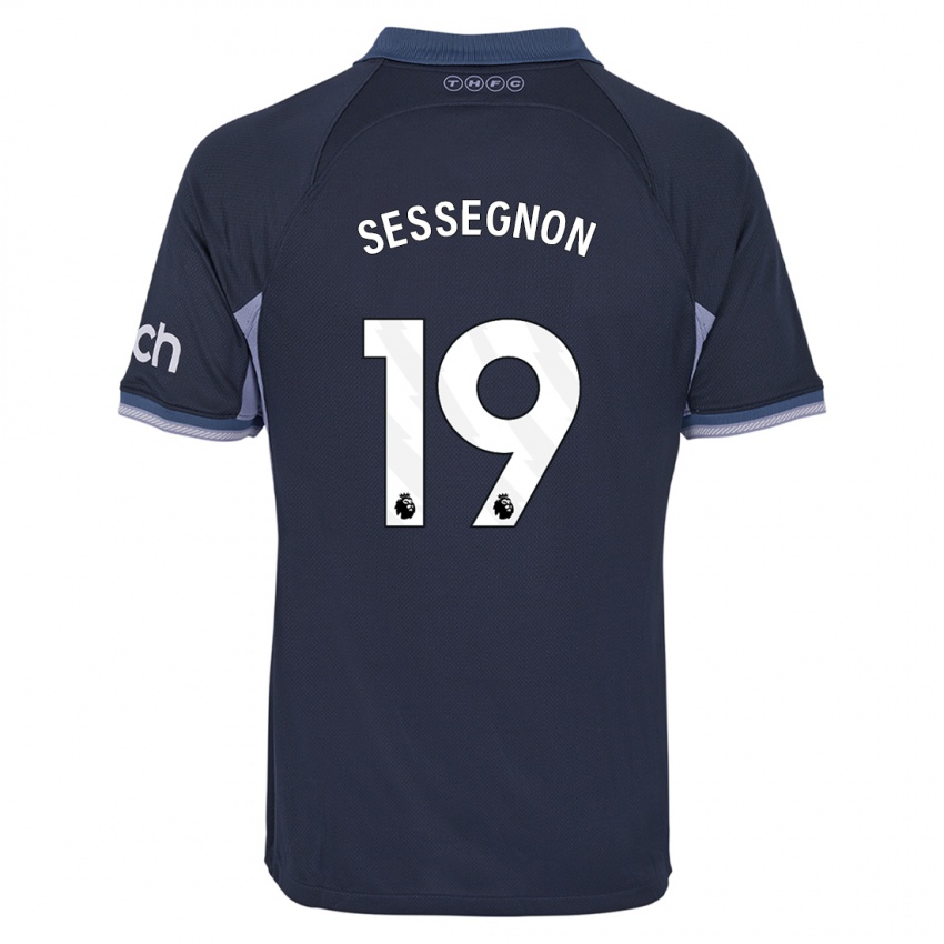 Criança Camisola Ryan Sessegnon #19 Azul Escuro Alternativa 2023/24 Camisa Brasil