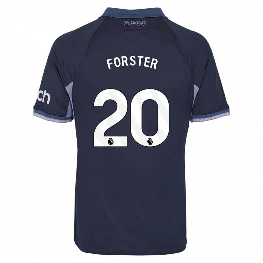 Criança Camisola Fraser Forster #20 Azul Escuro Alternativa 2023/24 Camisa Brasil