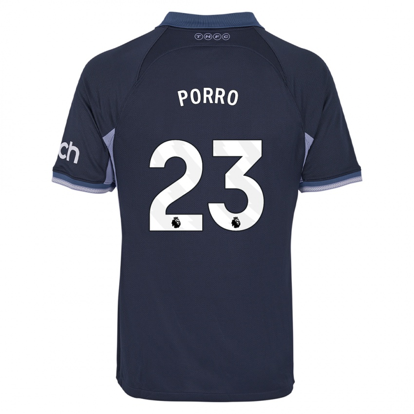 Criança Camisola Pedro Porro #23 Azul Escuro Alternativa 2023/24 Camisa Brasil