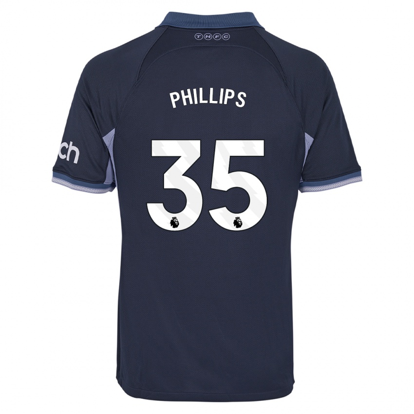 Criança Camisola Ashley Phillips #35 Azul Escuro Alternativa 2023/24 Camisa Brasil