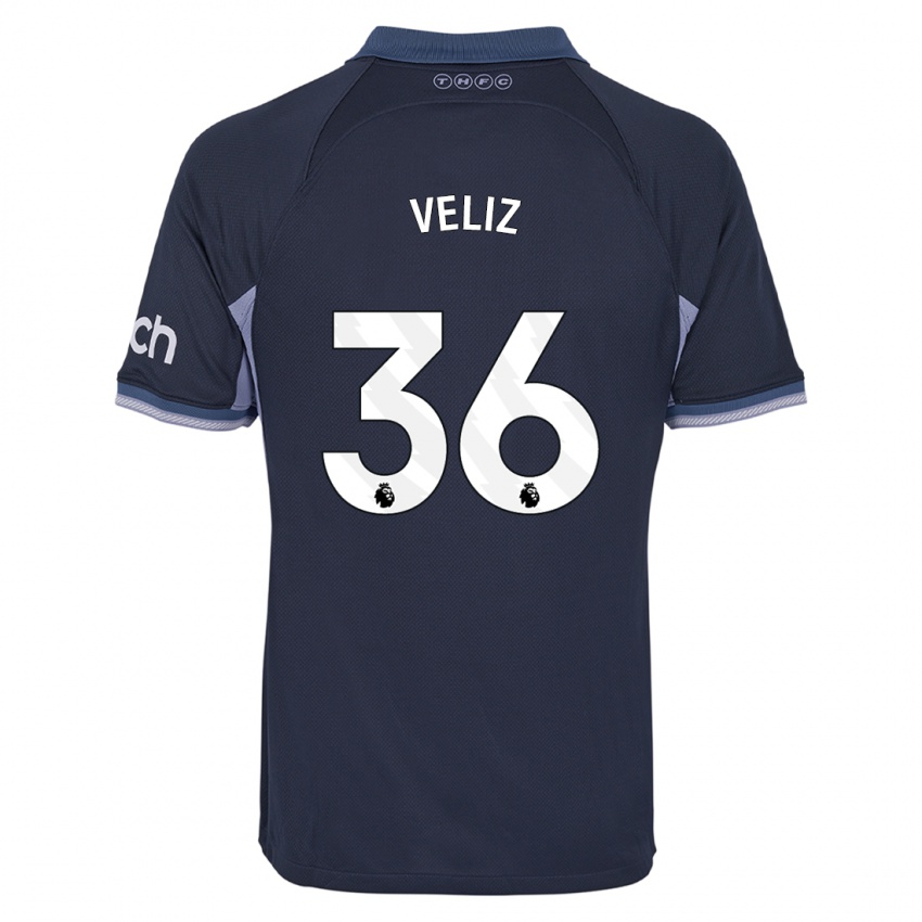 Criança Camisola Alejo Véliz #36 Azul Escuro Alternativa 2023/24 Camisa Brasil