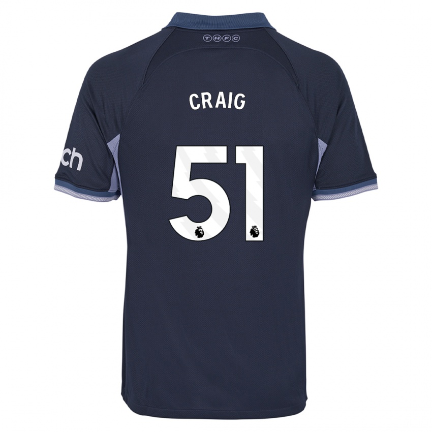 Criança Camisola Matthew Craig #51 Azul Escuro Alternativa 2023/24 Camisa Brasil