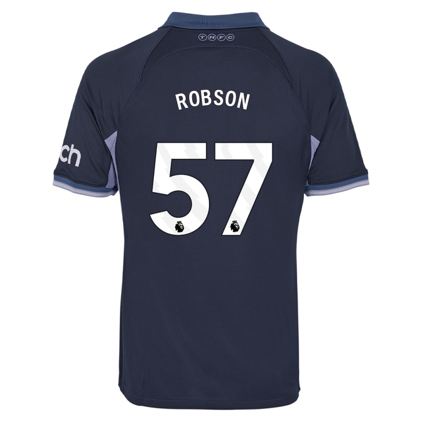 Criança Camisola Max Robson #57 Azul Escuro Alternativa 2023/24 Camisa Brasil