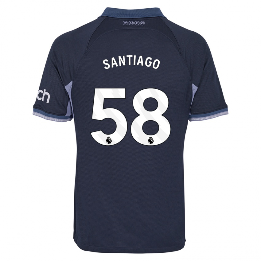 Criança Camisola Yago Santiago #58 Azul Escuro Alternativa 2023/24 Camisa Brasil