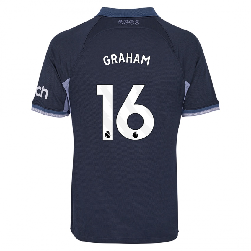 Criança Camisola Kit Graham #16 Azul Escuro Alternativa 2023/24 Camisa Brasil