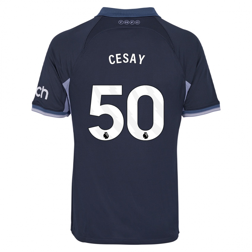 Criança Camisola Kallum Cesay #50 Azul Escuro Alternativa 2023/24 Camisa Brasil