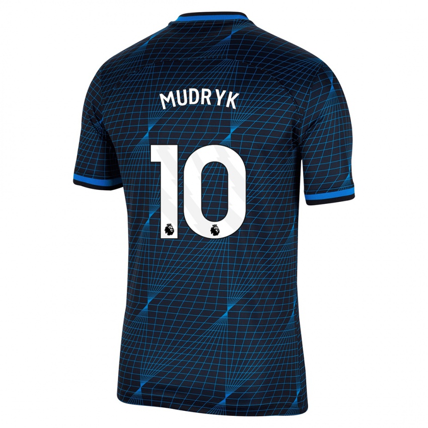 Criança Camisola Mykhaylo Mudryk #10 Azul Escuro Alternativa 2023/24 Camisa Brasil