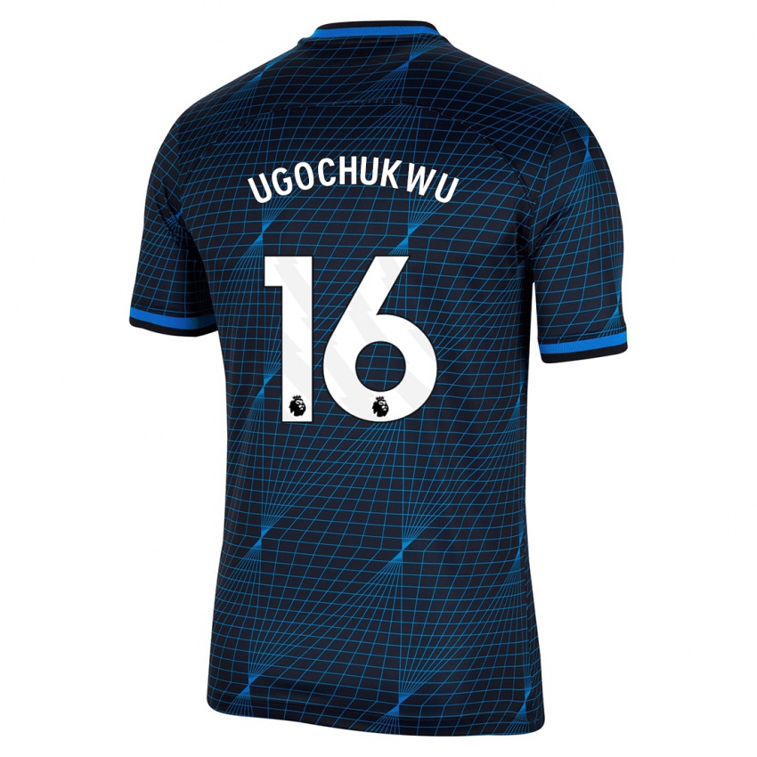 Criança Camisola Lesley Ugochukwu #16 Azul Escuro Alternativa 2023/24 Camisa Brasil