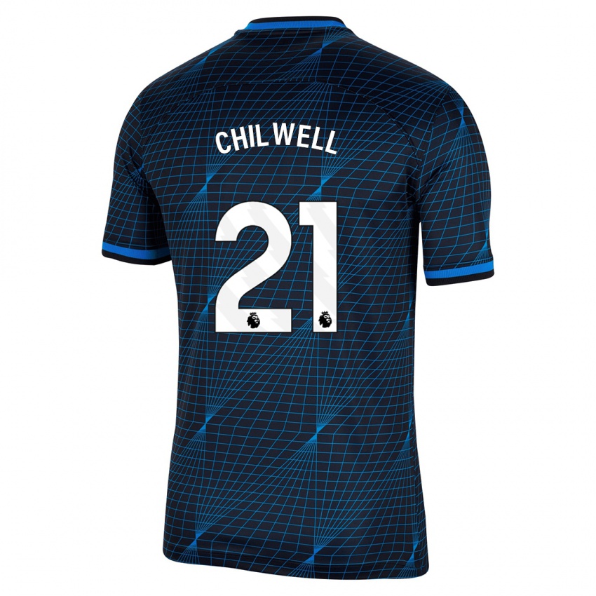 Criança Camisola Ben Chilwell #21 Azul Escuro Alternativa 2023/24 Camisa Brasil