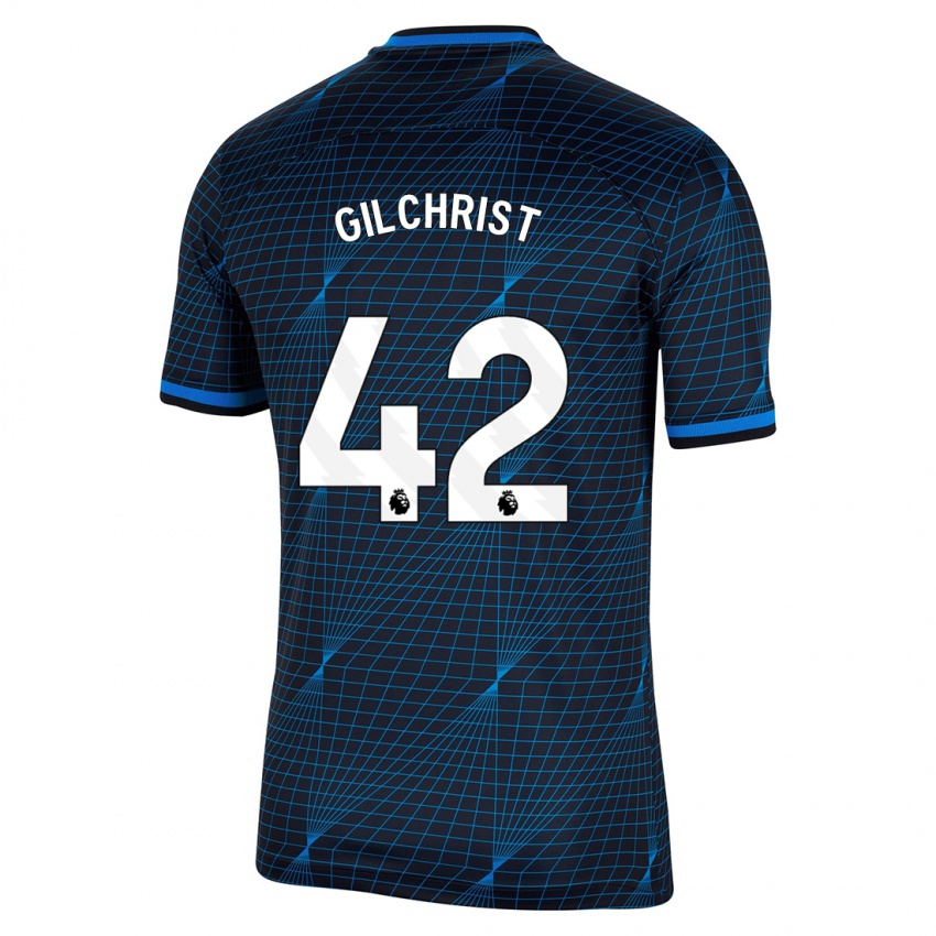 Criança Camisola Alfie Gilchrist #42 Azul Escuro Alternativa 2023/24 Camisa Brasil