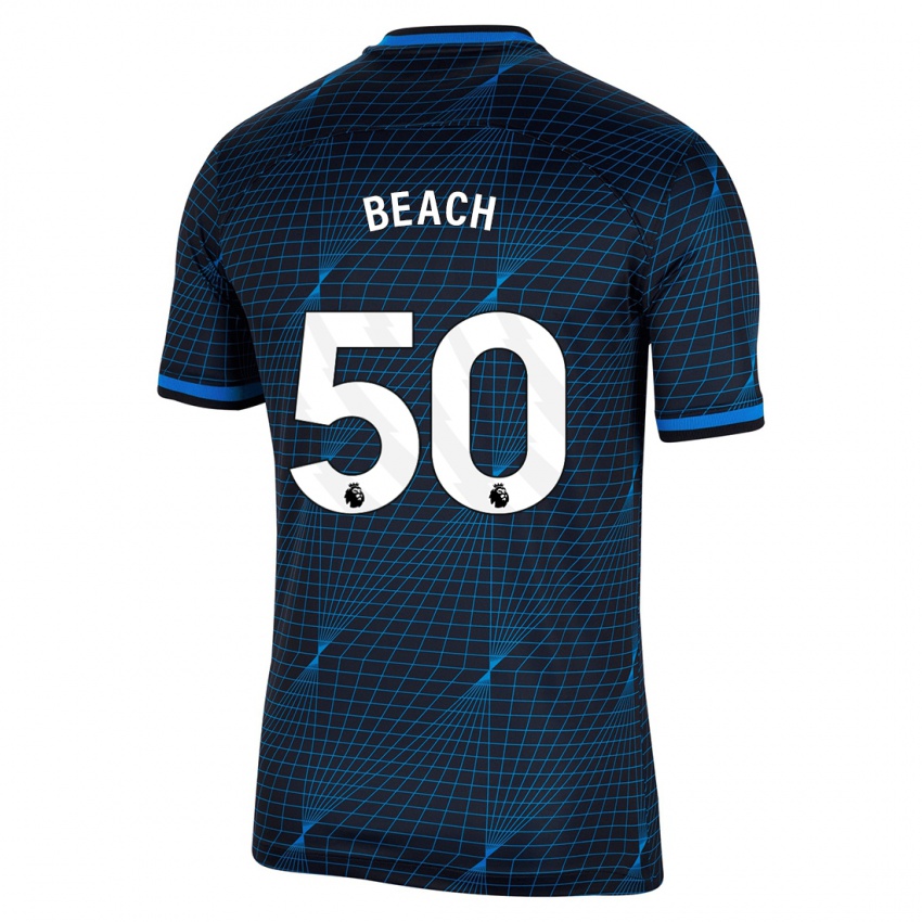 Criança Camisola Eddie Beach #50 Azul Escuro Alternativa 2023/24 Camisa Brasil