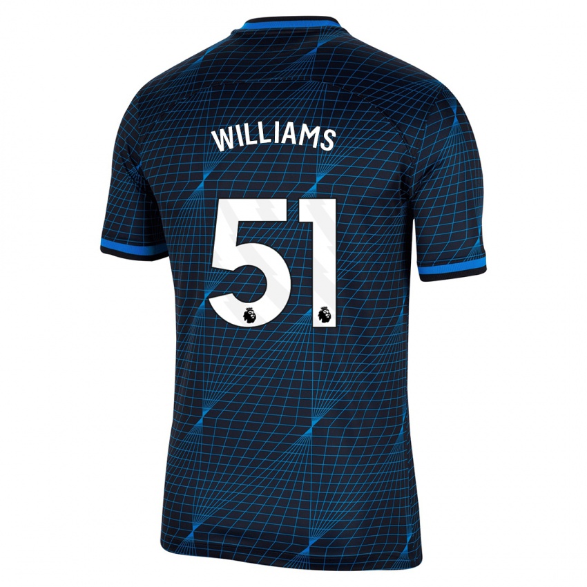 Criança Camisola Dylan Williams #51 Azul Escuro Alternativa 2023/24 Camisa Brasil