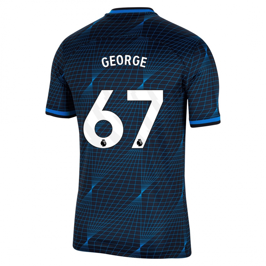 Criança Camisola Tyrique George #67 Azul Escuro Alternativa 2023/24 Camisa Brasil