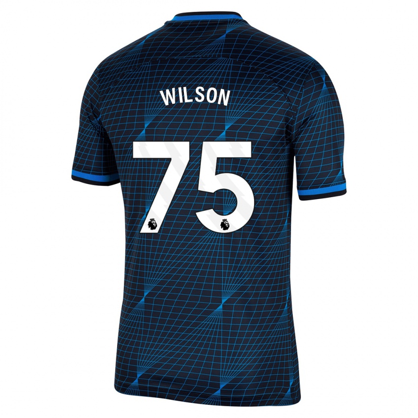 Criança Camisola Kaiden Wilson #75 Azul Escuro Alternativa 2023/24 Camisa Brasil