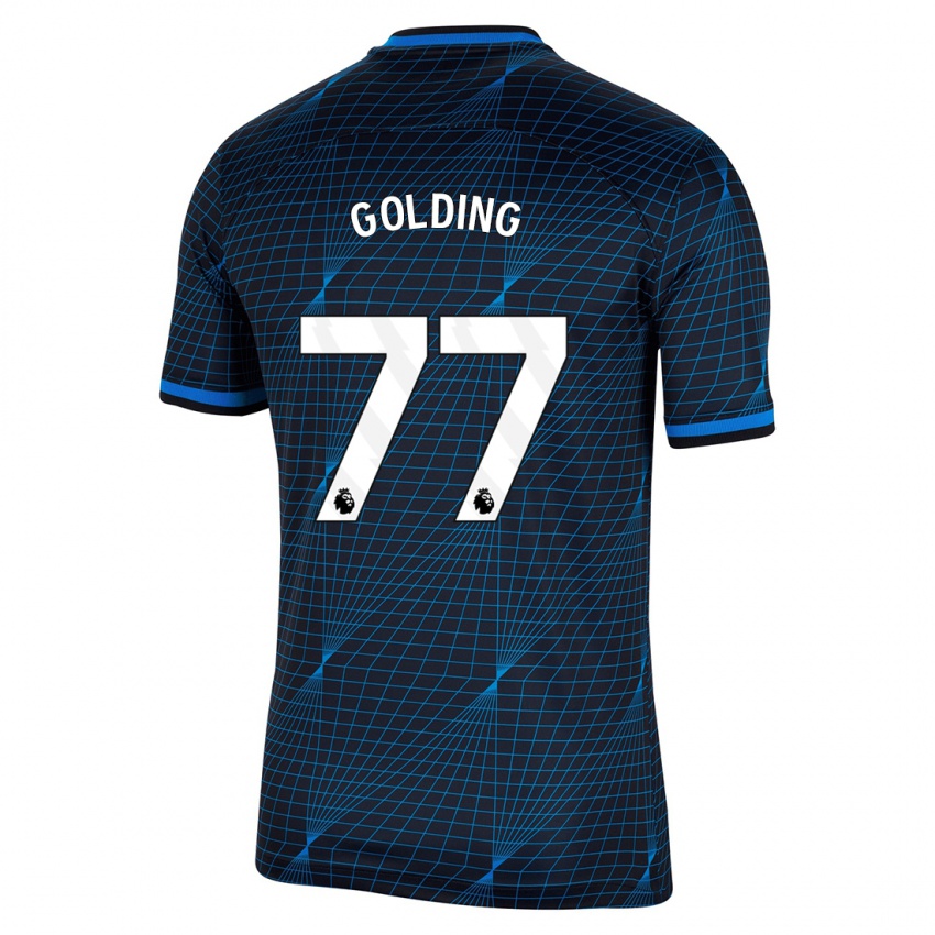 Criança Camisola Michael Golding #77 Azul Escuro Alternativa 2023/24 Camisa Brasil