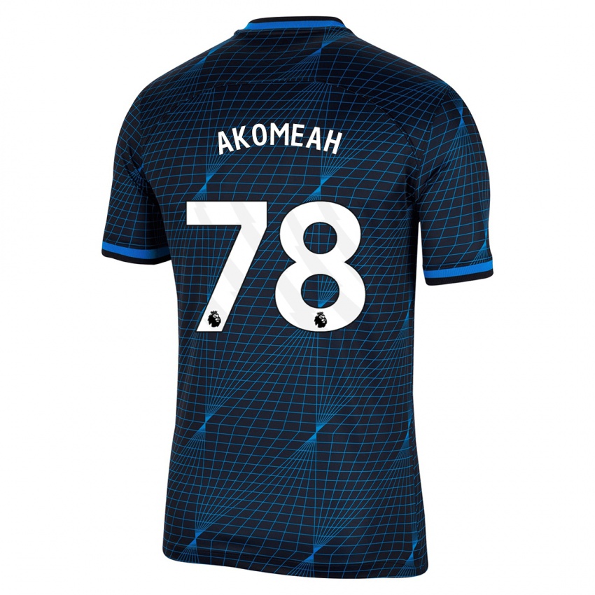 Criança Camisola Travis Akomeah #78 Azul Escuro Alternativa 2023/24 Camisa Brasil