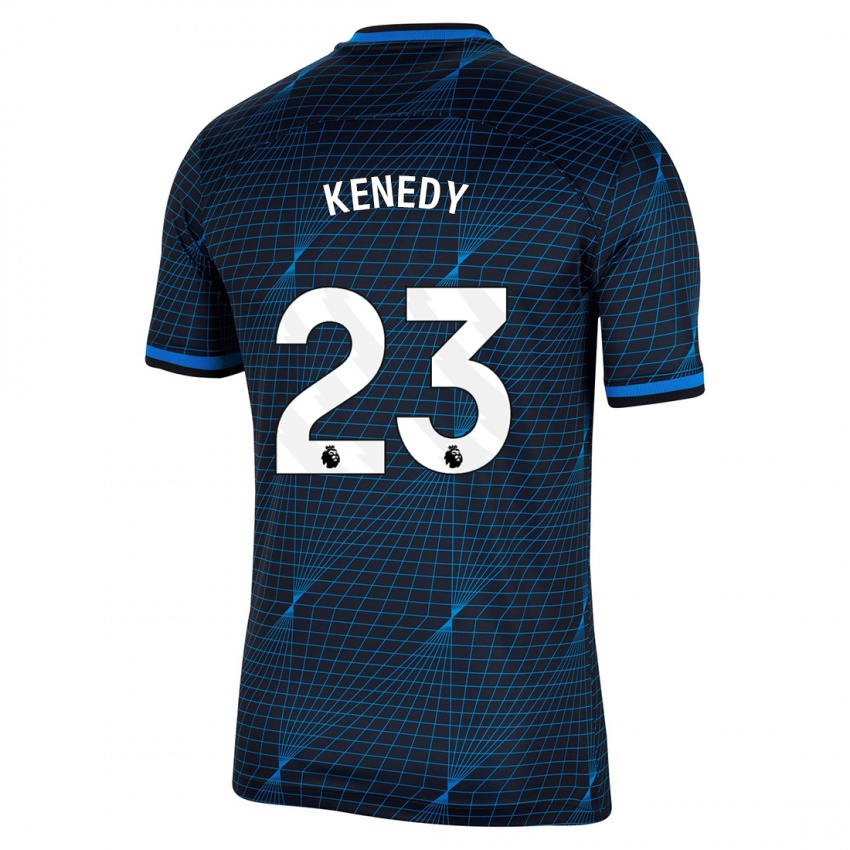 Criança Camisola Robert Kenedy #23 Azul Escuro Alternativa 2023/24 Camisa Brasil