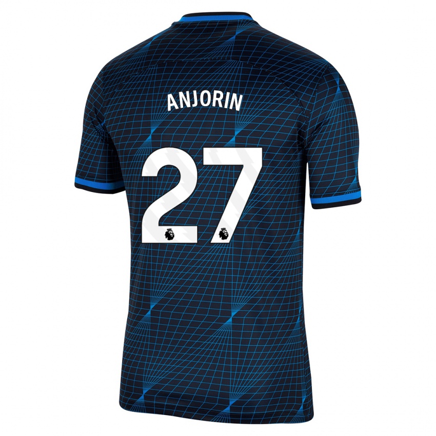 Criança Camisola Tino Anjorin #27 Azul Escuro Alternativa 2023/24 Camisa Brasil