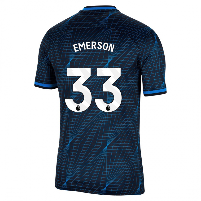 Criança Camisola Emerson #33 Azul Escuro Alternativa 2023/24 Camisa Brasil