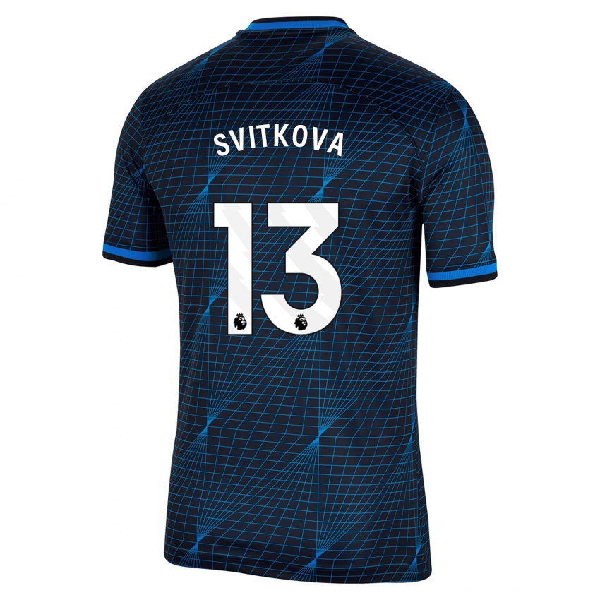 Criança Camisola Katerina Svitkova #13 Azul Escuro Alternativa 2023/24 Camisa Brasil