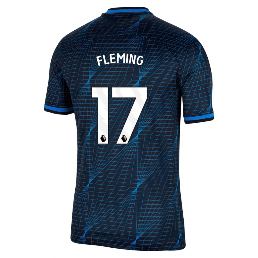 Criança Camisola Jessie Fleming #17 Azul Escuro Alternativa 2023/24 Camisa Brasil