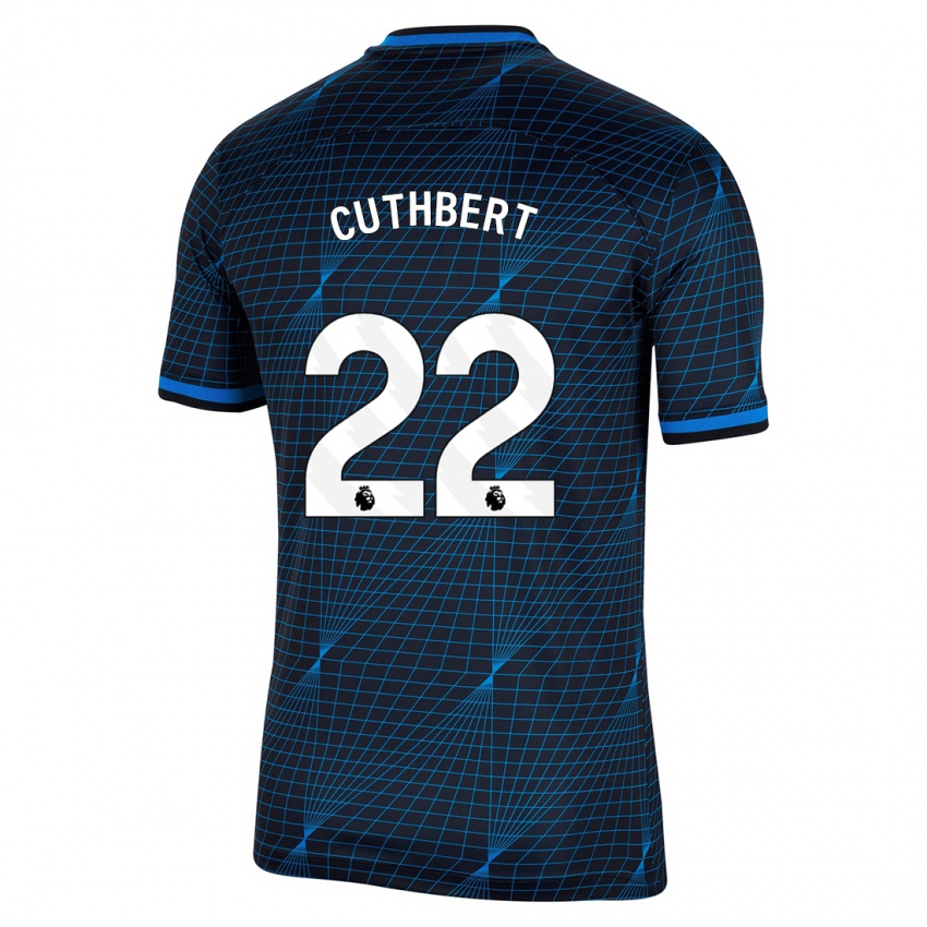 Criança Camisola Erin Cuthbert #22 Azul Escuro Alternativa 2023/24 Camisa Brasil