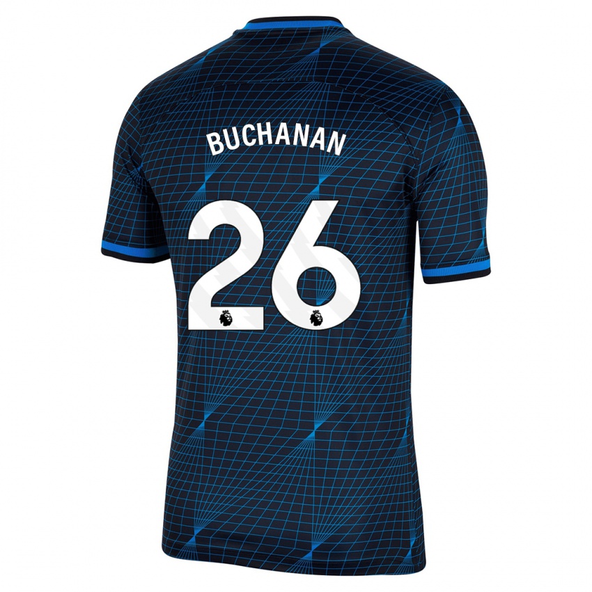 Criança Camisola Kadeisha Buchanan #26 Azul Escuro Alternativa 2023/24 Camisa Brasil