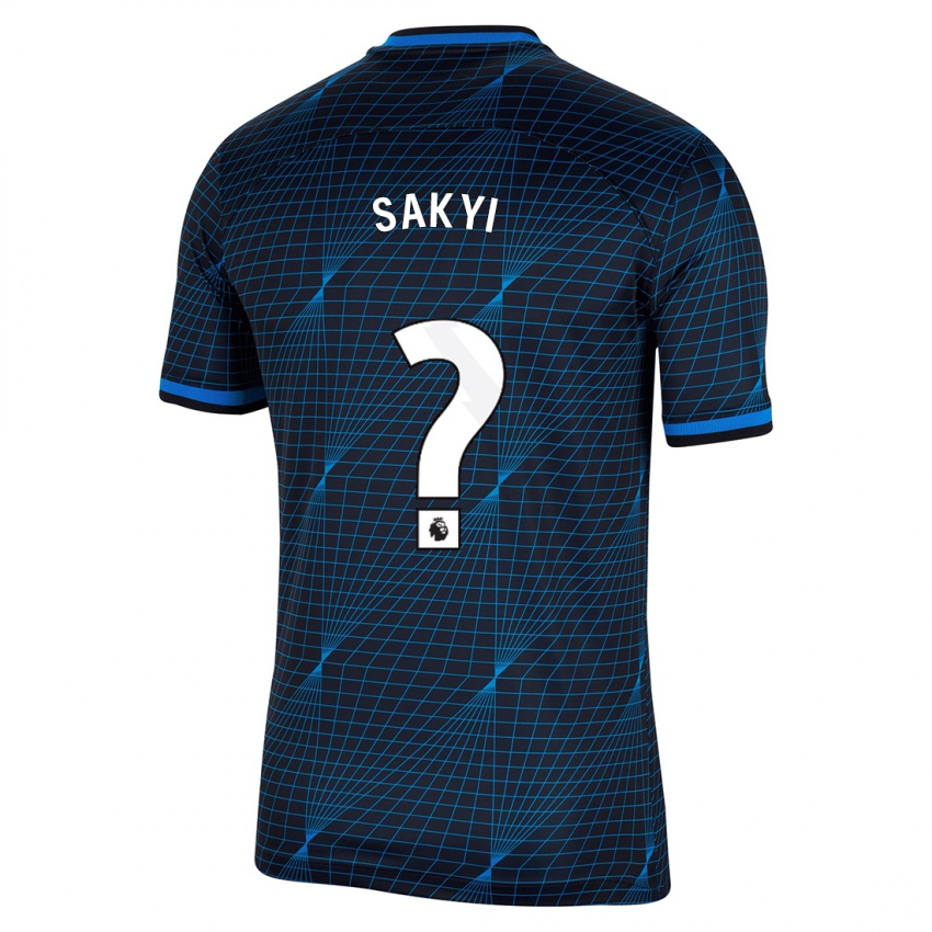 Criança Camisola Samuel Rak-Sakyi #0 Azul Escuro Alternativa 2023/24 Camisa Brasil